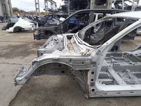 Front left quarter panel of a Honda Accord 18-22 hybrid, white, on the body