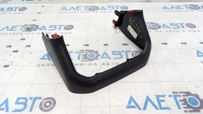 Toyota Highlander 20-25 rear center console trim, black, lower part, worn