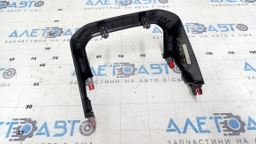 Toyota Highlander 20-25 rear center console trim, black, lower part, worn