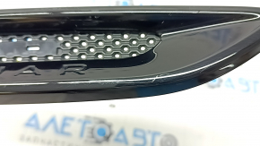Right fender molding for Jaguar F-Pace X761 17-19, gloss black, R-Sport, missing R-Sport, scratches