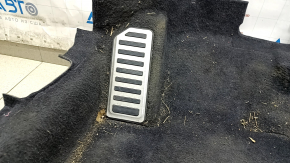 Honda Accord 18-22 black front floor covering with chrome footrest, scratches, dry cleanable