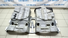 Honda Accord 18-22 black front floor covering with chrome footrest, scratches, dry cleanable