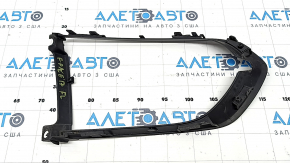 Left front bumper grille trim for Jaguar F-Pace X761 17-20 matte black, R-Sport