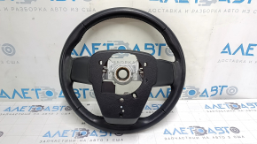 Naked steering wheel Toyota Highlander 20-24 black leather, not heated, scratches, worn