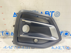 Front bumper grille right Audi Q5 80A 21-24 with chrome, black matte