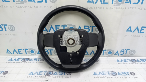 Naked steering wheel Toyota Highlander 20-24 black leather, not heated, scratches, worn