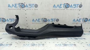Lower dashboard trim for Toyota Highlander 20-22, black leather, for 8" display, dents, scratches