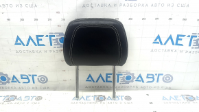 Rear right headrest, 2nd row, Jaguar F-Pace X761 17-20, black leather with white stitching, Sport