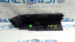 Rear left door sill insert for Toyota Highlander 20-25, grille, black, hybrid, scratches