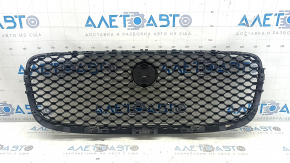 Jaguar F-Pace X761 17-20 radiator grille with emblem, gloss black, sand, pressed