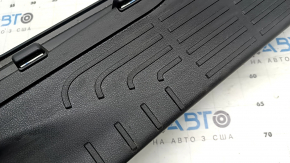 Rear right door sill trim for Toyota Highlander 20-25, black, hybrid