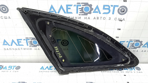 Rear right solid glass window Jaguar F-Pace X761 17-21 tinted, gloss black, antenna, worn molding