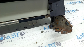 Rear seat, 3rd row, upper part, right, Toyota Highlander 20-23, black leather, XLE, with headrest and bracket, needs cleaning, scratches, rusty bracket