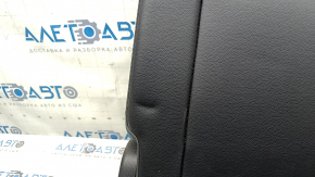 Left rear seat backrest, 3rd row, Toyota Highlander 20-23, black leather, XLE, with headrest and bracket, dented leather, rusty bracket
