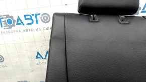 Left rear seat backrest, 3rd row, Toyota Highlander 20-23, black leather, XLE, with headrest and bracket, dented leather, rusty bracket