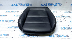 Mazda 6 14-17 passenger seat cushion upholstery, black leather