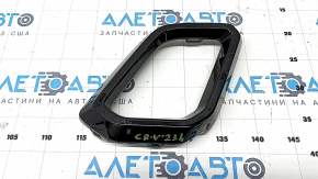 Right front bumper lip trim for Honda CRV 23-24 HEV, gloss black, sand, scratches, broken mount