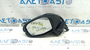 Left side mirror assembly for Honda CRV 23-25 with cover, 8 pins, turn signal, heated, BSM, black