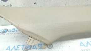 Upper right front pillar trim for Toyota Camry v50 12-14 USA, beige, scratches