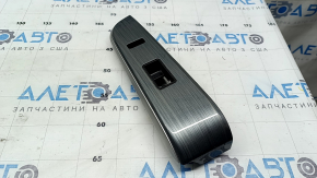 Front right power window control trim for Toyota Camry v50 12-14 USA, gray wood grain, scratches