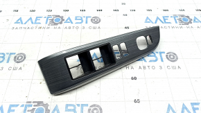 Front left power window control trim for Toyota Camry v50 12-14 USA, gray wood grain finish