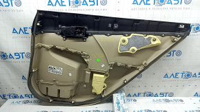 Rear left door panel for Toyota Camry v50 12-14 USA, beige, with handle, with armrest, beige rubber, scratches, needs cleaning