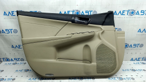 Front right door panel for Toyota Camry v50 12-14 USA, beige with beige insert, beige cloth, armrest, beige cloth, scratches, nicks, abrasions, nicks, dry cleaning