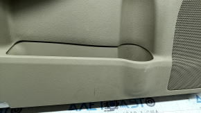 Front right door panel for Toyota Camry v50 12-14 USA, beige with beige insert, beige cloth, armrest, beige cloth, scratches, nicks, abrasions, nicks, dry cleaning