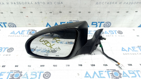 Left side mirror assembly for Toyota Camry v50 12-14, 5 pins, heated, black, scratches