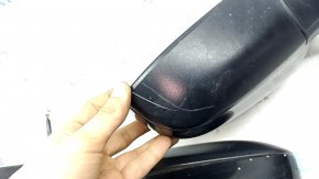Left side mirror assembly for Toyota Camry v50 12-14, 5 pins, heated, black, scratches
