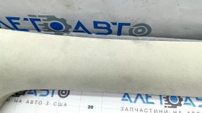 Tesla Model X 16-21 upper rear left inner door trim, Alcantara beige, dry-cleanable