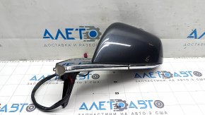 Left side mirror assembly for Tesla Model X 16-21, 13+1 pins, graphite PMNG + chrome, heated, auto-dimming, scratch, chip