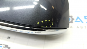 Left side mirror assembly for Tesla Model X 16-21, 13+1 pins, graphite PMNG + chrome, heated, auto-dimming, scratch, chip