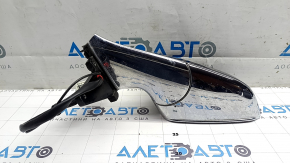 Left side mirror assembly for Tesla Model X 16-21, 13+1 pins, graphite PMNG + chrome, heated, auto-dimming, scratch, chip