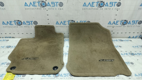 Set of floor mats for Toyota Camry v50 12-14 USA, beige, dry-cleanable