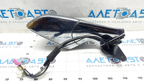 Right side mirror assembly for Tesla Model X 16-21, 13+2 pins, graphite PMNG + chrome, heated, auto-dimming, paint worn, chips