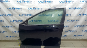 Front left door assembly for Toyota Camry v50 12-14 USA keyless, black 218, chrome bumper