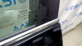 Front left door assembly for Toyota Camry v50 12-14 USA keyless, black 218, chrome bumper