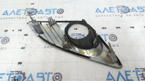 Right fog light frame for Toyota Camry V50 12-14 USA XLE, chrome, sand