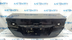 Toyota Camry V50 12-14 USA XLE trunk lid, black 218, under spoiler, scratches