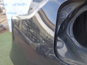 Quarter wing rear right Nissan Rogue 14-20 under BSM, on the body, black, rusty, bumps