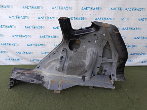 Quarter wing rear right Nissan Rogue 14-20 under BSM, on the body, black, rusty, bumps