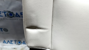 Rear seats, row 2, left, Tesla Model X 16-21, beige leather with black belts, with airbag, electric, heated, dents