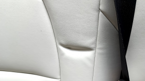 Rear seats, row 2, left, Tesla Model X 16-21, beige leather with black belts, with airbag, electric, heated, dents