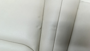 Rear seats, row 2, left, Tesla Model X 16-21, beige leather with black belts, with airbag, electric, heated, dents