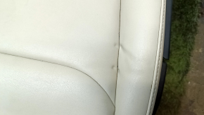 Rear seats, row 2, left, Tesla Model X 16-21, beige leather with black belts, with airbag, electric, heated, dents