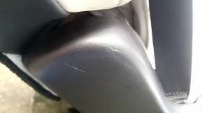 Rear seats, 2nd row, right, Tesla Model X 16-21, beige leather, with airbag, electric, heated, scratches, needs cleaning, torn carpet