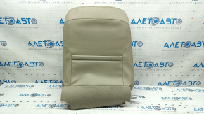 Driver's seat for Toyota Camry v50 12-12 usa with airbag, beige leather + suede, electric, heated, dry-cleaned, creases on the leather
