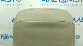 Driver's seat for Toyota Camry v50 12-12 usa with airbag, beige leather + suede, electric, heated, dry-cleaned, creases on the leather