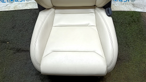 Tesla Model X 16-21 passenger seat, beige leather, with airbag, electric, heated, scratches on the back, seat needs cleaning